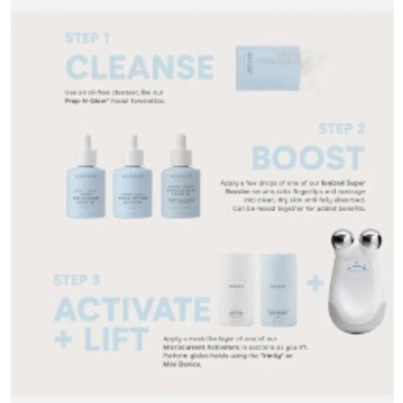 NuFACE Brighten + Correct Super Vita-C Booster, NEW - Full Size 1.0 oz 30 ml - Picture 11 of 14